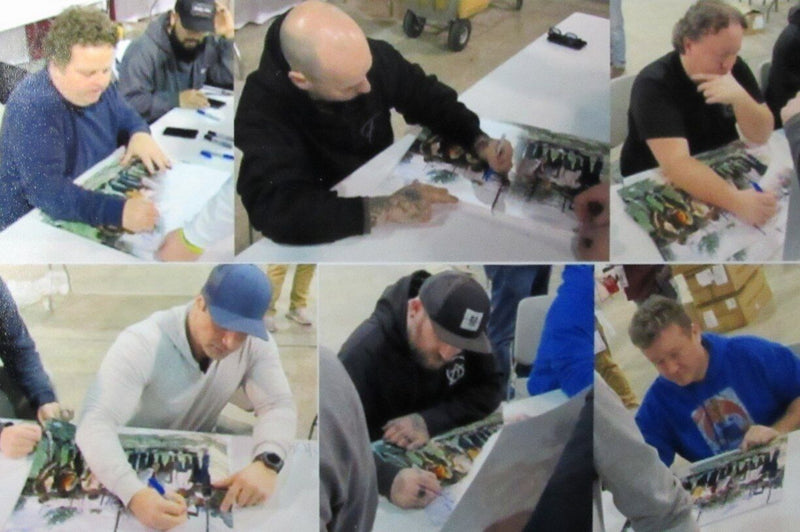 The Sandlot Autographed by 8 Cast Members 16x20 Photo Framed PSA
