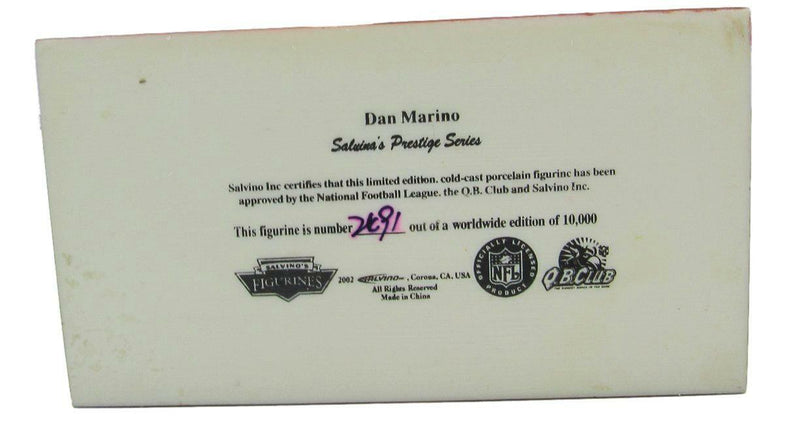 Dan Marino Dolphins 2002 Salvino Porcelain Figure Prestige Series /10000 161121
