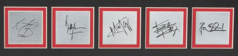 The Rolling Stones 11x14 B/W Photo with Laser Engraved Signatures Framed 165823