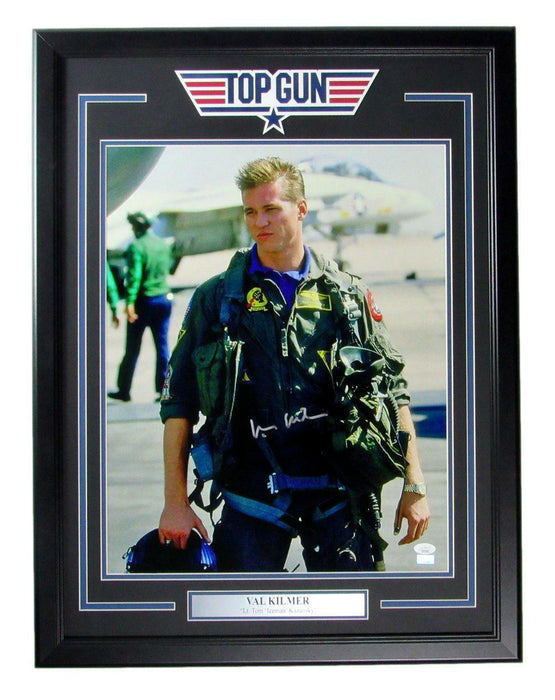 Val Kilmer Signed/Autographed "Top Gun" 16x20 Photo Framed JSA 166666