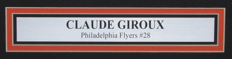 Claude Giroux Autographed 16x20 Photo Hit Sidney Crosby  Flyers Framed PSA/DNA