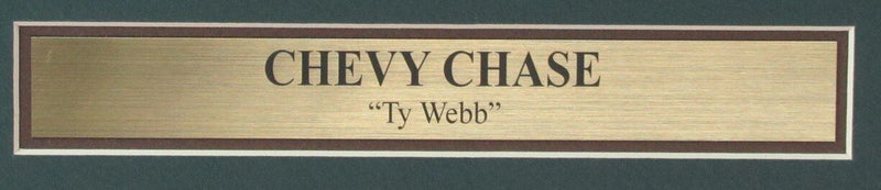 Chevy Chase Autographed Pin Flag "Caddyshack" Framed JSA 180964