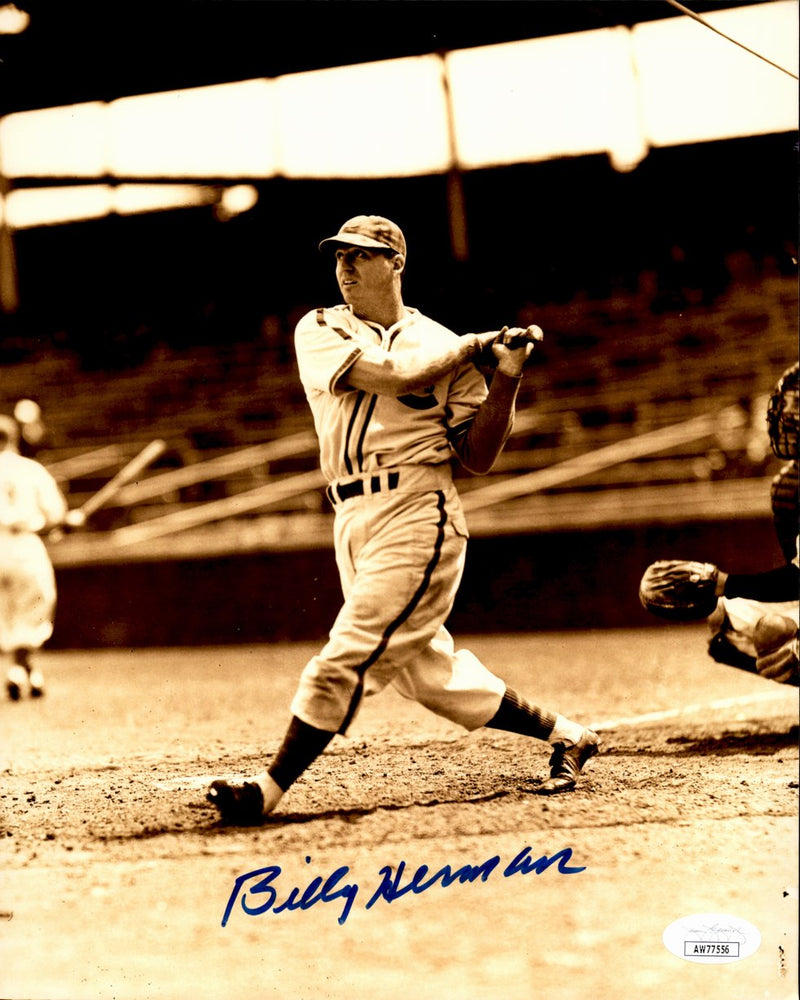 Billy Herman HOF Signed/Autographed 8x10 Photo Chicago Cubs JSA 191435