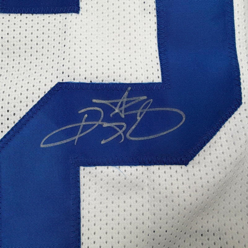 Autographed/Signed Ricky Watters Seattle White Football Jersey Beckett BAS COA