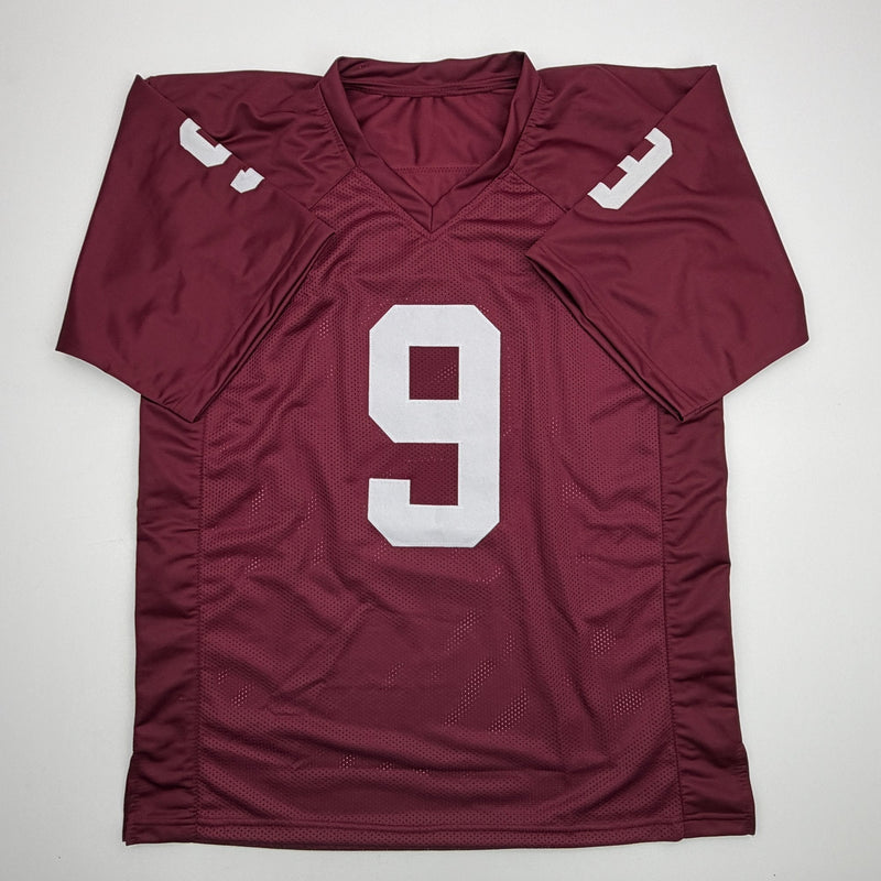 Autographed/Signed Kenneth Murray Jr. Oklahoma Maroon College Football Jersey Beckett BAS COA