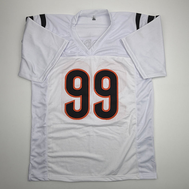 Autographed/Signed Myles Murphy Cincinnati White Football Jersey JSA COA