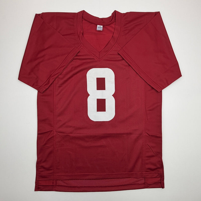 Autographed/Signed John Metchie III Alabama Red College Football Jersey JSA COA