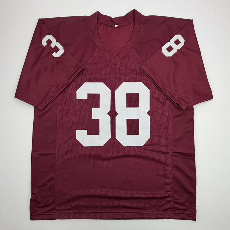 Autographed/Signed Roy Williams Oklahoma Maroon College Football Jersey Beckett BAS COA