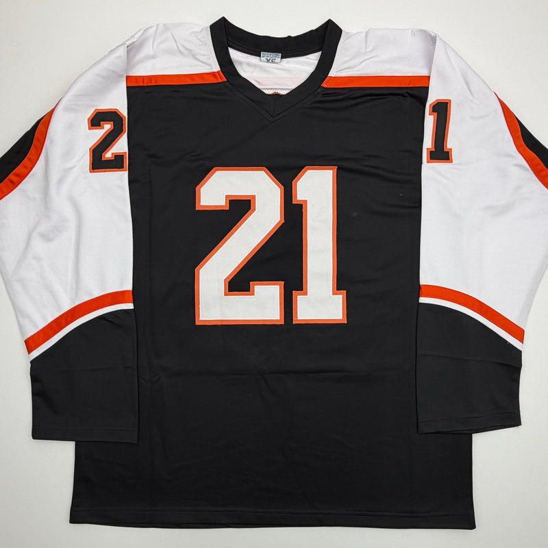 Autographed/Signed Peter Forsberg Philadelphia Black Hockey Jersey JSA COA