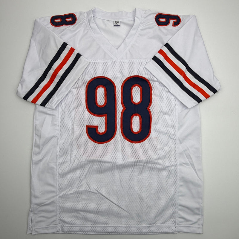Autographed/Signed Montez Sweat Chicago White Football Jersey PSA/DNA COA