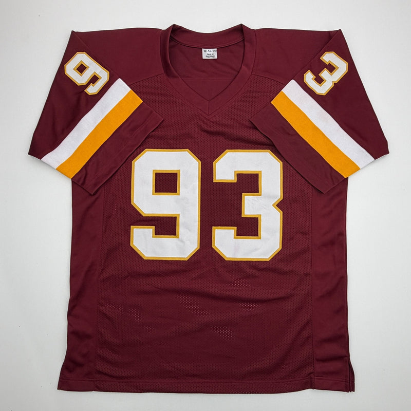 Autographed/Signed Jonathan Allen Washington Maroon Football Jersey JSA COA