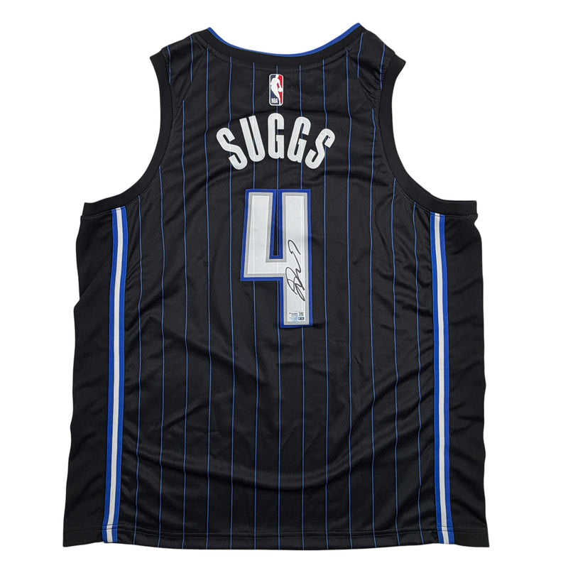 Autographed/Signed Jalen Suggs Orlando Magic Black Authentic Basketball Jersey Fanatics COA