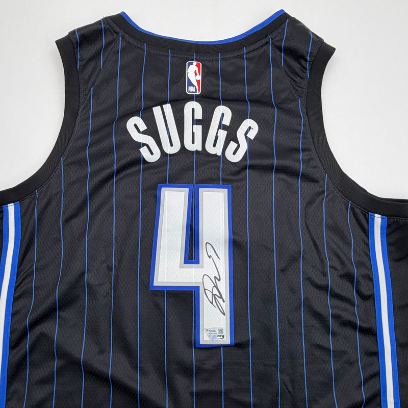 Autographed/Signed Jalen Suggs Orlando Magic Black Authentic Basketball Jersey Fanatics COA