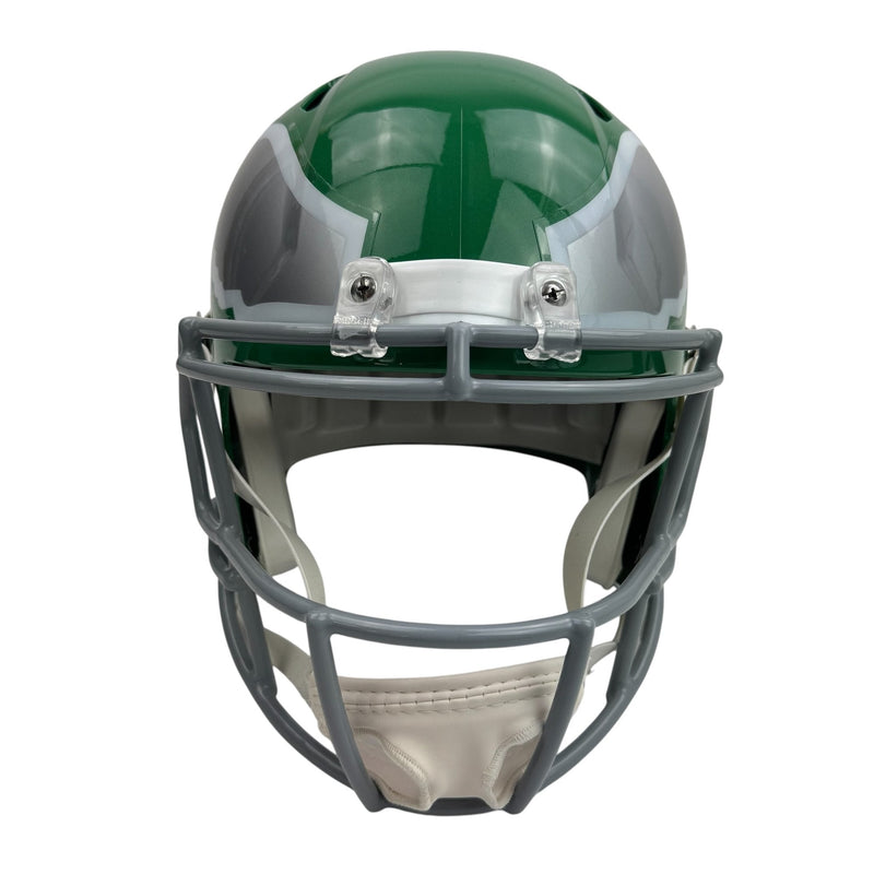 Autographed/Signed Jason Kelce Philadelphia Eagles Kelly Green Full Size Replica Football Helmet PSA/DNA COA