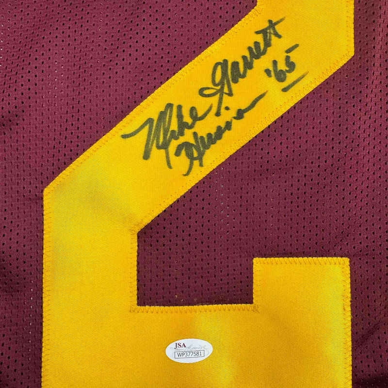 Autographed/Signed Mike Garrett Heisman 65 USC Southern Cal Red College Football Jersey JSA COA