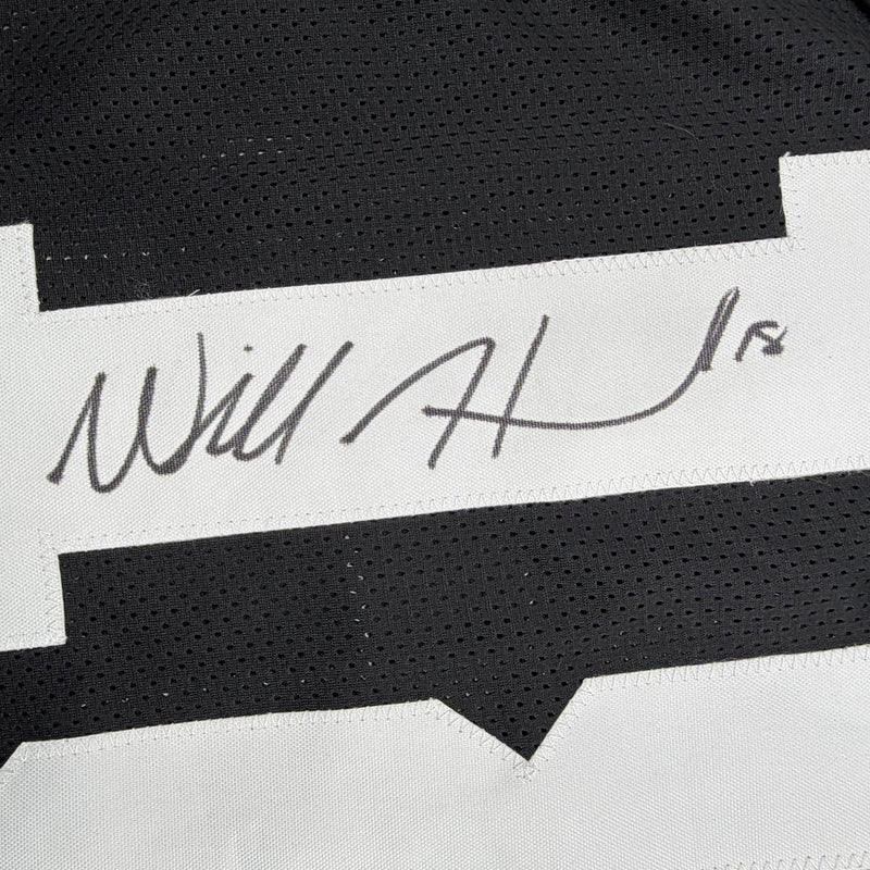 Autographed/Signed Will Howard Ohio State Black College Football Jersey Beckett BAS COA