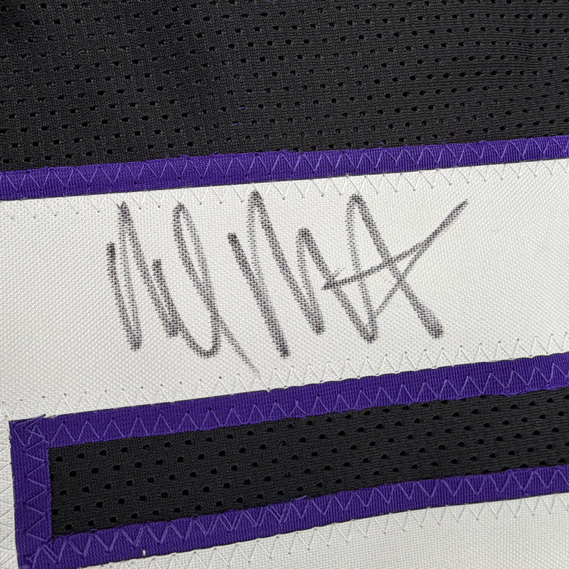 Autographed/Signed Malik Monk Sacramento Black Basketball Jersey Beckett BAS COA