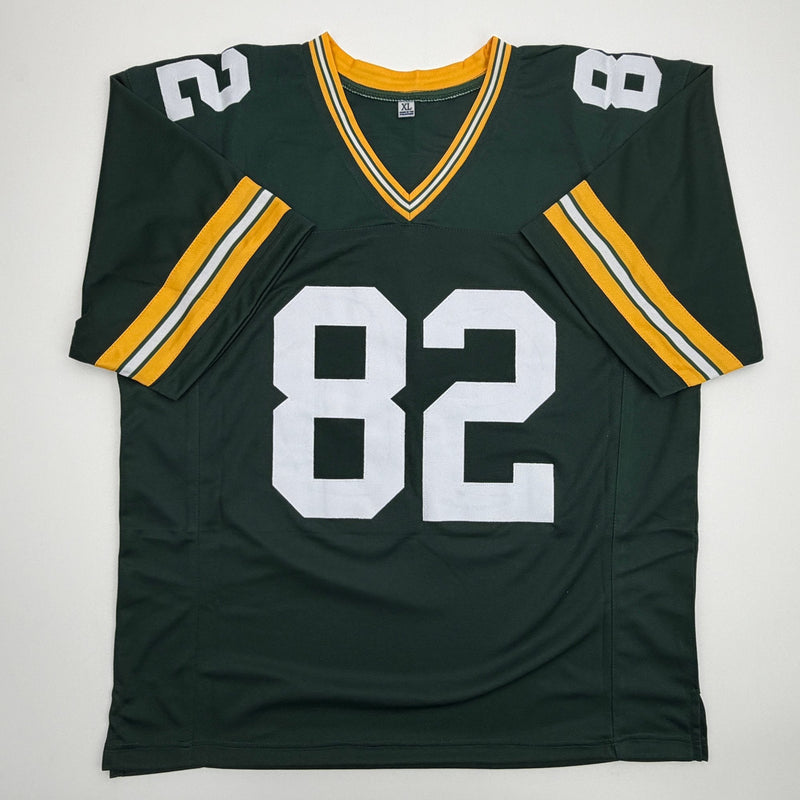 Autographed/Signed Don Beebe Green Bay Green Football Jersey JSA COA