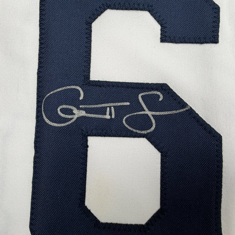 Autographed/Signed Garrett Cleavinger Tampa Bay White Baseball Jersey JSA COA