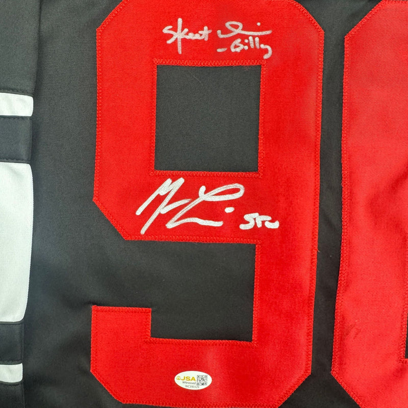 Autographed/Signed Skeet Ulrich & Matthew Lillard Dual Ghostface Scream Movie Jersey JSA COA