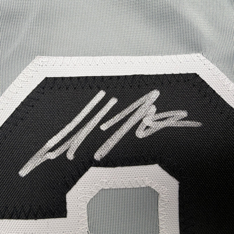 Autographed/Signed Colson Montgomery Chicago Grey Baseball Jersey Beckett BAS COA