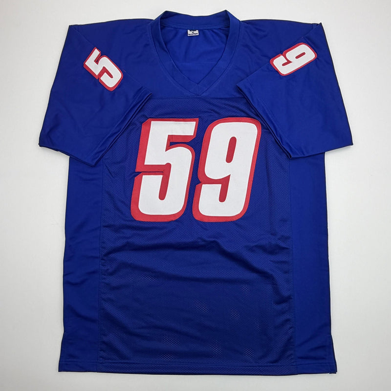 Autographed/Signed Vincent Brown New England Navy Blue Football Jersey JSA COA