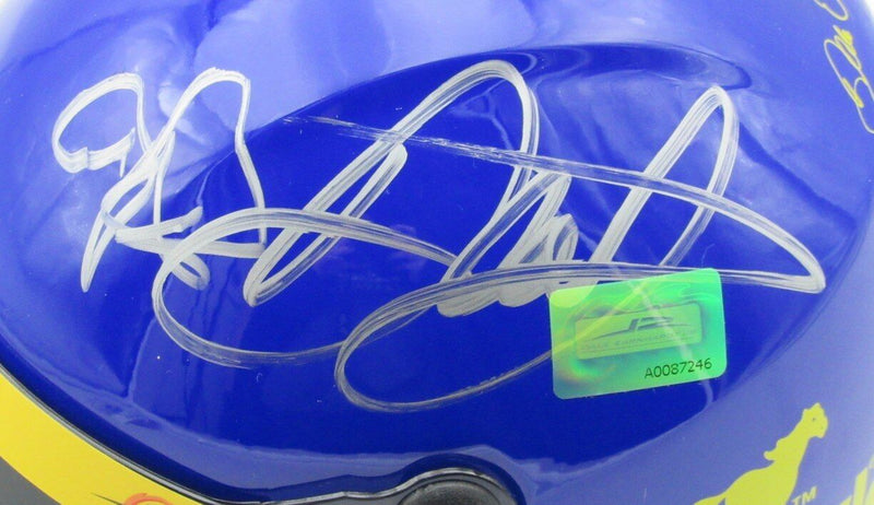 Dale Earnhardt Jr. Signed NASCAR Wrangler #3 Mini Racing Helmet JSA 158201