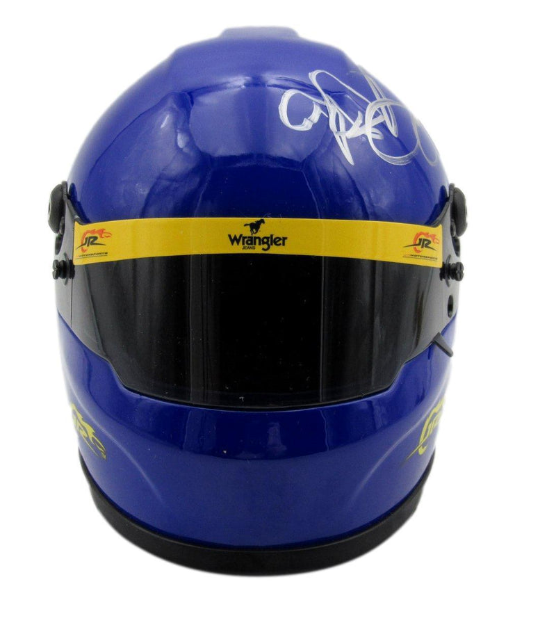Dale Earnhardt Jr. Signed NASCAR Wrangler #3 Mini Racing Helmet JSA 158201