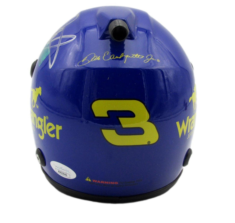 Dale Earnhardt Jr. Signed NASCAR Wrangler #3 Mini Racing Helmet JSA 158201