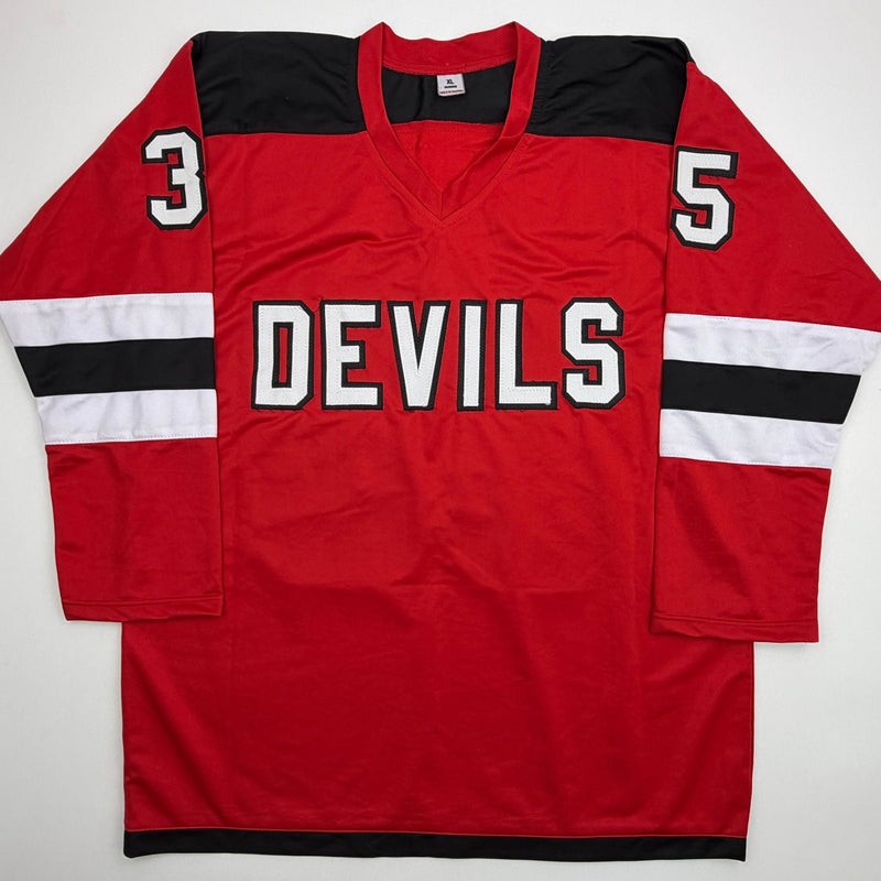 Autographed/Signed Cory Schneider New Jersey NJ Red Hockey Jersey JSA COA