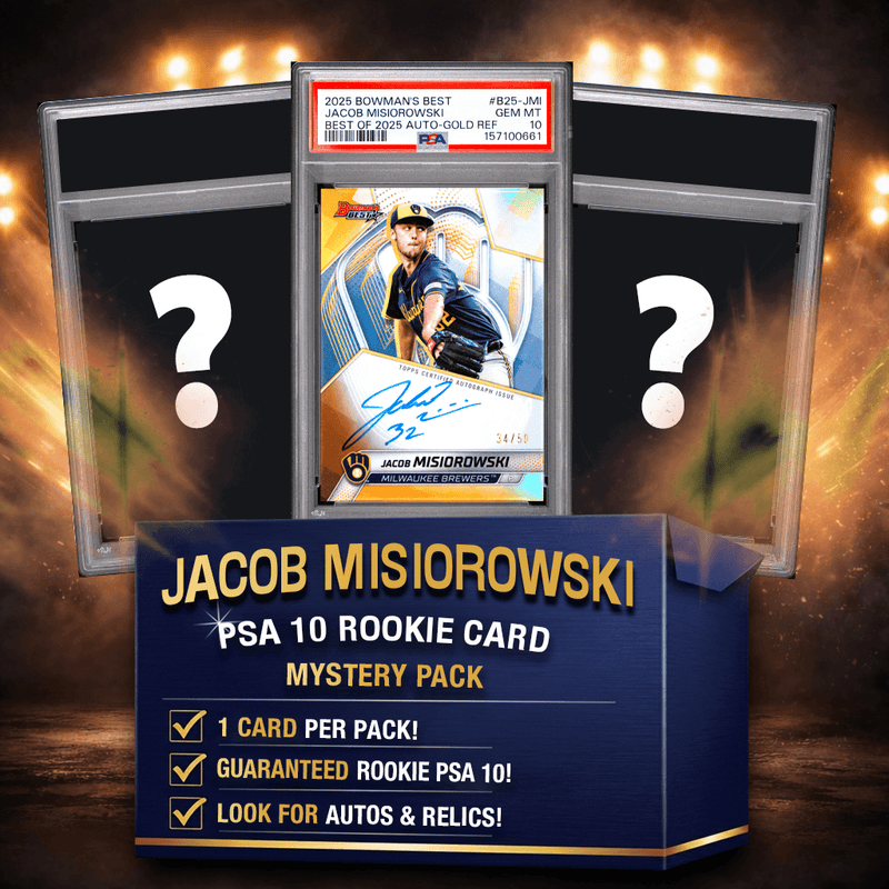 Jacob Misiorowski PSA 10 Graded Rookie Baseball Card Mystery Pack