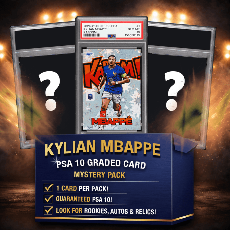 Kylian Mbappe PSA 10 Graded Soccer Card Mystery Pack