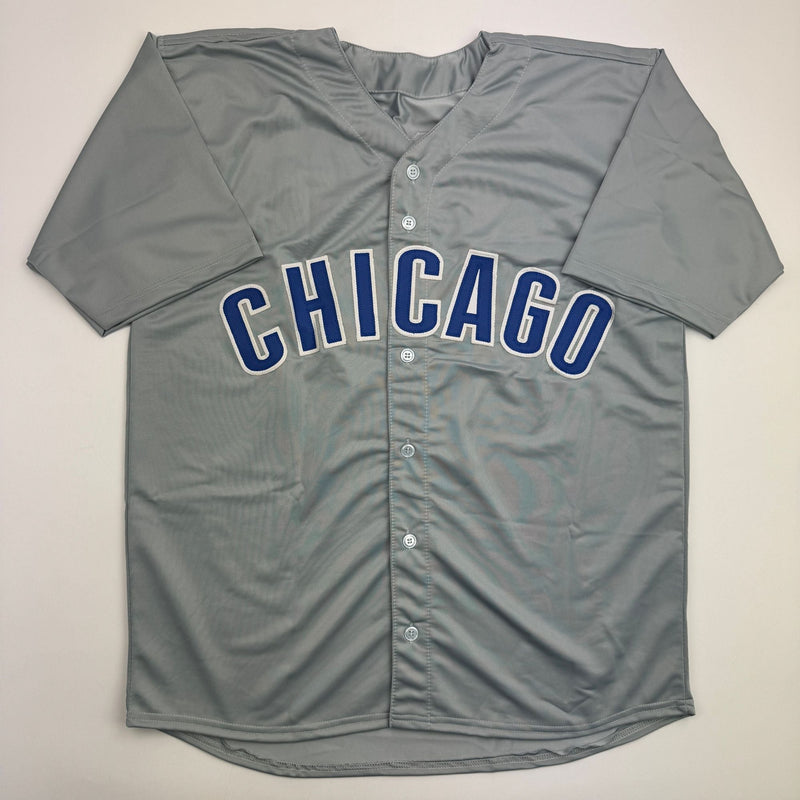 Autographed/Signed Alex Bregman Chicago Grey Baseball Jersey Beckett BAS COA