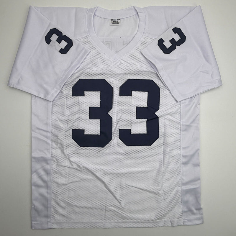 Autographed/Signed Dani Dennis-Sutton Penn State White College Football Jersey JSA COA