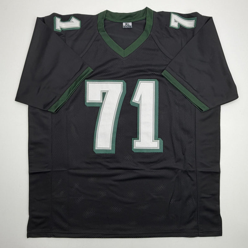 Autographed/Signed Jason Peters Philadelphia Black Football Jersey JSA COA