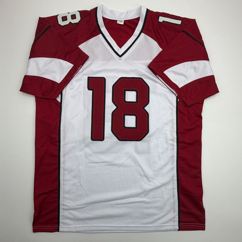 Autographed/Signed AJ Green Arizona White Football Jersey Beckett BAS COA
