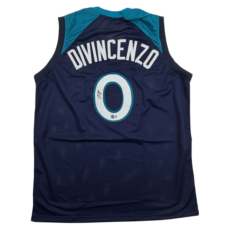 Autographed/Signed Donte Divincenzo Minnesota Blue Basketball Jersey Beckett BAS COA