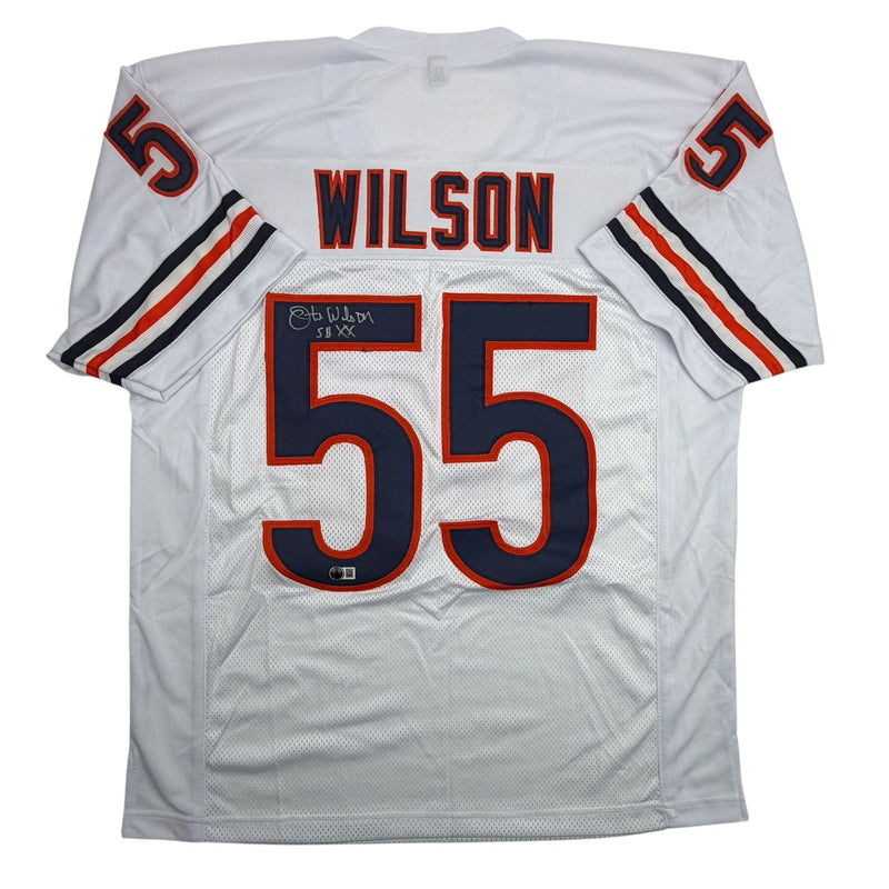 Autographed/Signed Otis Wilson Chicago White Football Jersey Beckett BAS COA