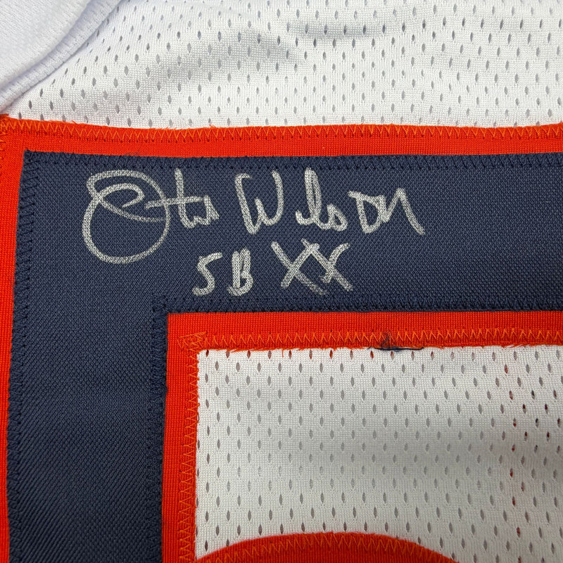 Autographed/Signed Otis Wilson Chicago White Football Jersey Beckett BAS COA