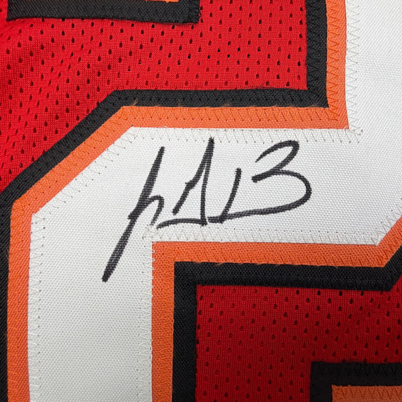 Autographed/Signed LeGarrette Blount Tampa Bay Red Football Jersey JSA COA
