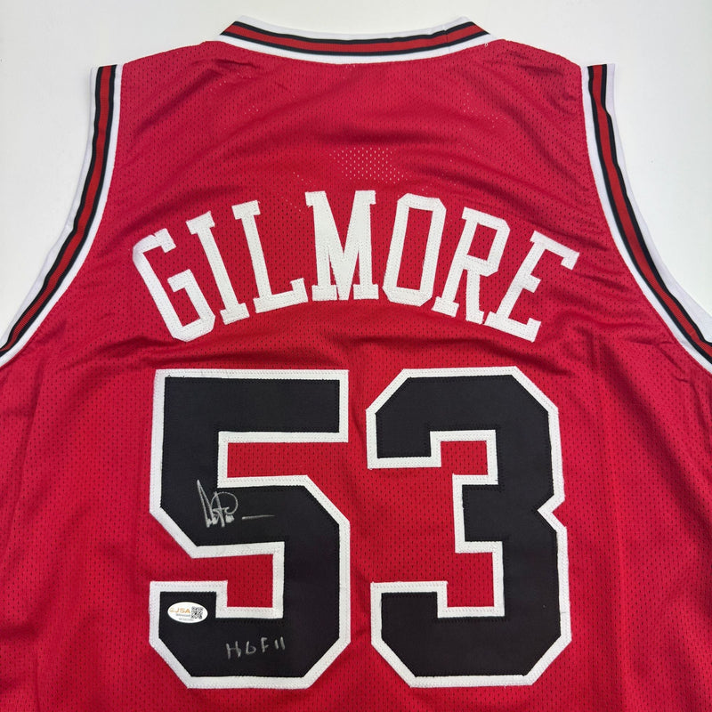 Autographed/Signed Artis Gilmore Chicago Red Basketball Jersey JSA COA