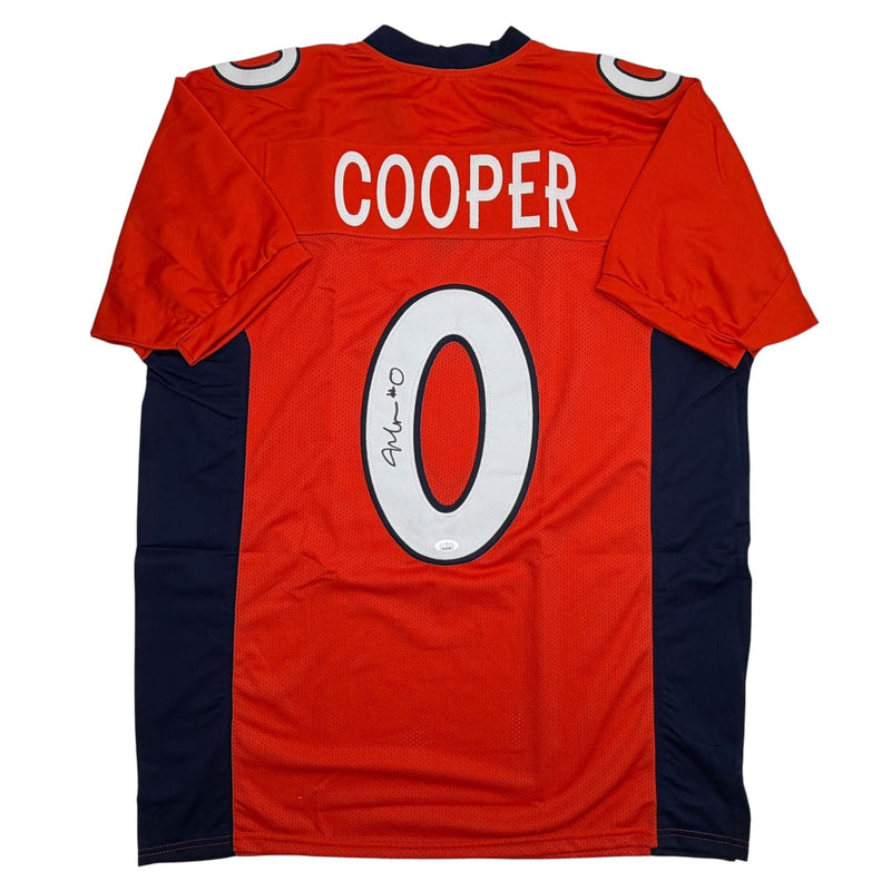 Autographed/Signed Jonathon Cooper Denver Orange Football Jersey JSA COA