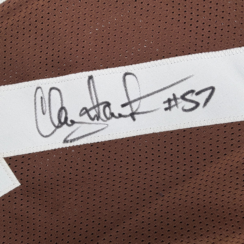 Autographed/Signed Clay Matthews Jr Cleveland Brown Football Jersey Beckett BAS COA