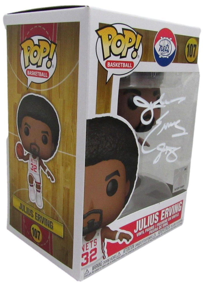 Julius Erving HOF Autographed Funko POP! Figurine #107 76ers JSA 175837