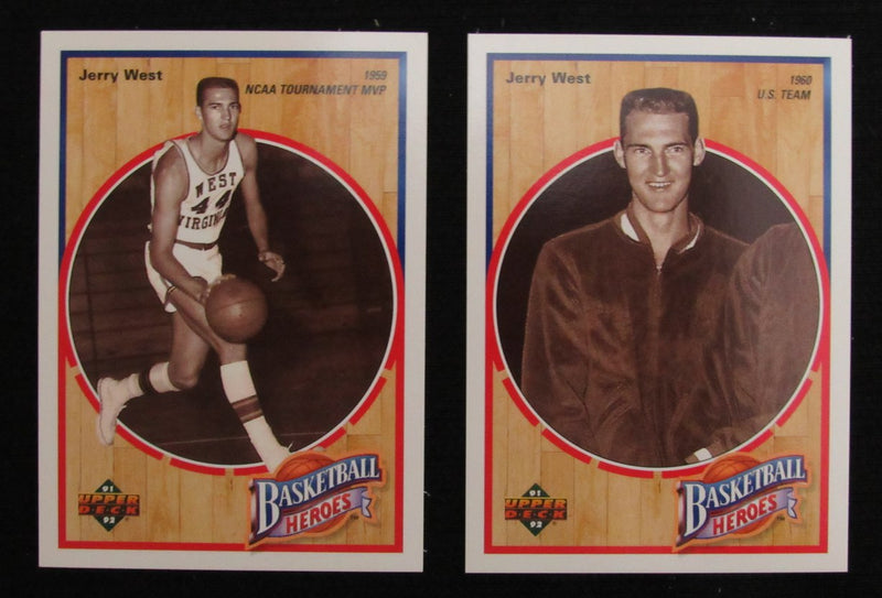 1992 Jerry West HOF Los Angeles Lakers Upper Deck Heroes Card Set 181810
