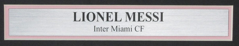 Lionel Messi Laser Autographed Plate w/ Photo Collage Inter Miami Framed 183362
