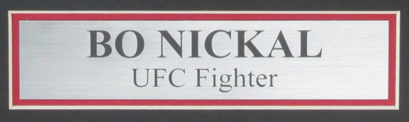 Bo Nickal Autographed UFC Fight Glove Penn State Framed JSA 183646
