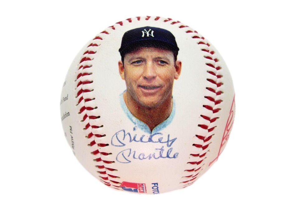 Mickey Mantle and Don Mattingly Autographed/Signed 1989 Photo Baseball PSA/DNA 183661