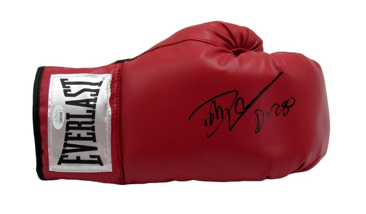 Dolph Lundgren Autographed/Inscr Left Boxing Glove "Balboa vs Drago" JSA 184776