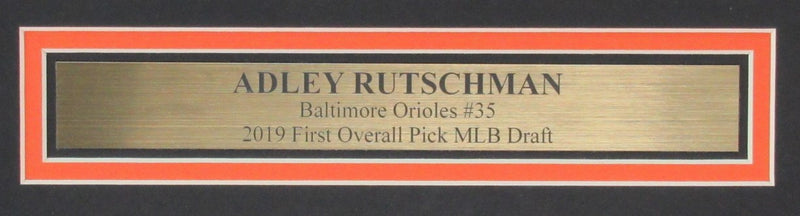 Adley Rutschman Autographed 11x14 Photo Orioles Framed Fanatics 183315